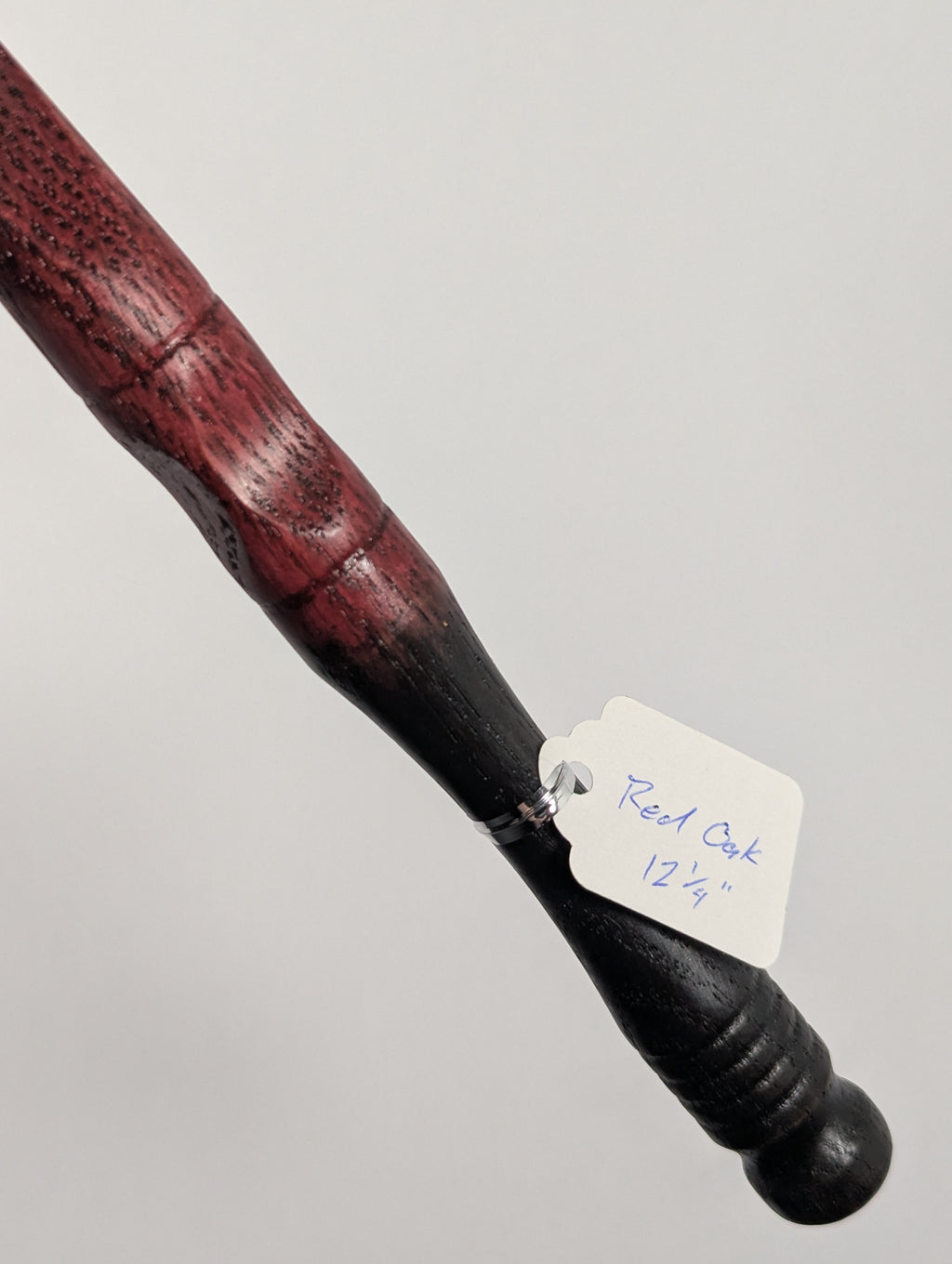Crimson Ember Red Oak Handcrafted Decorative Wand