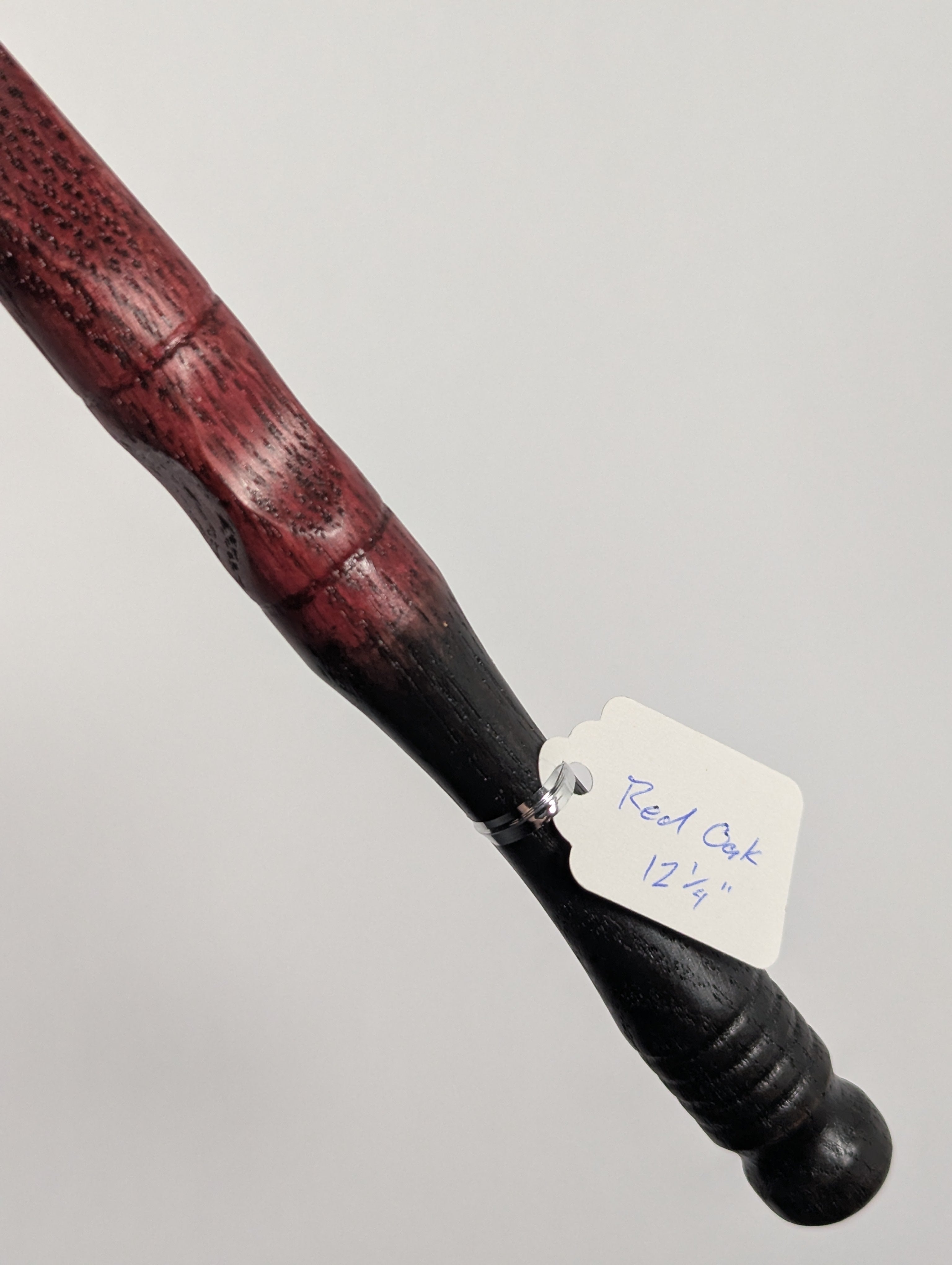 Crimson Ember Red Oak Handcrafted Decorative Wand