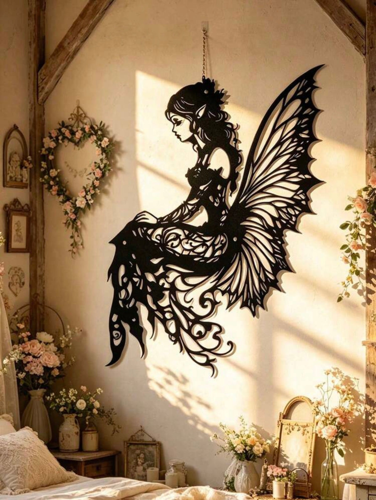 Enchanted Fairy Metal Wall Art – 40 cm