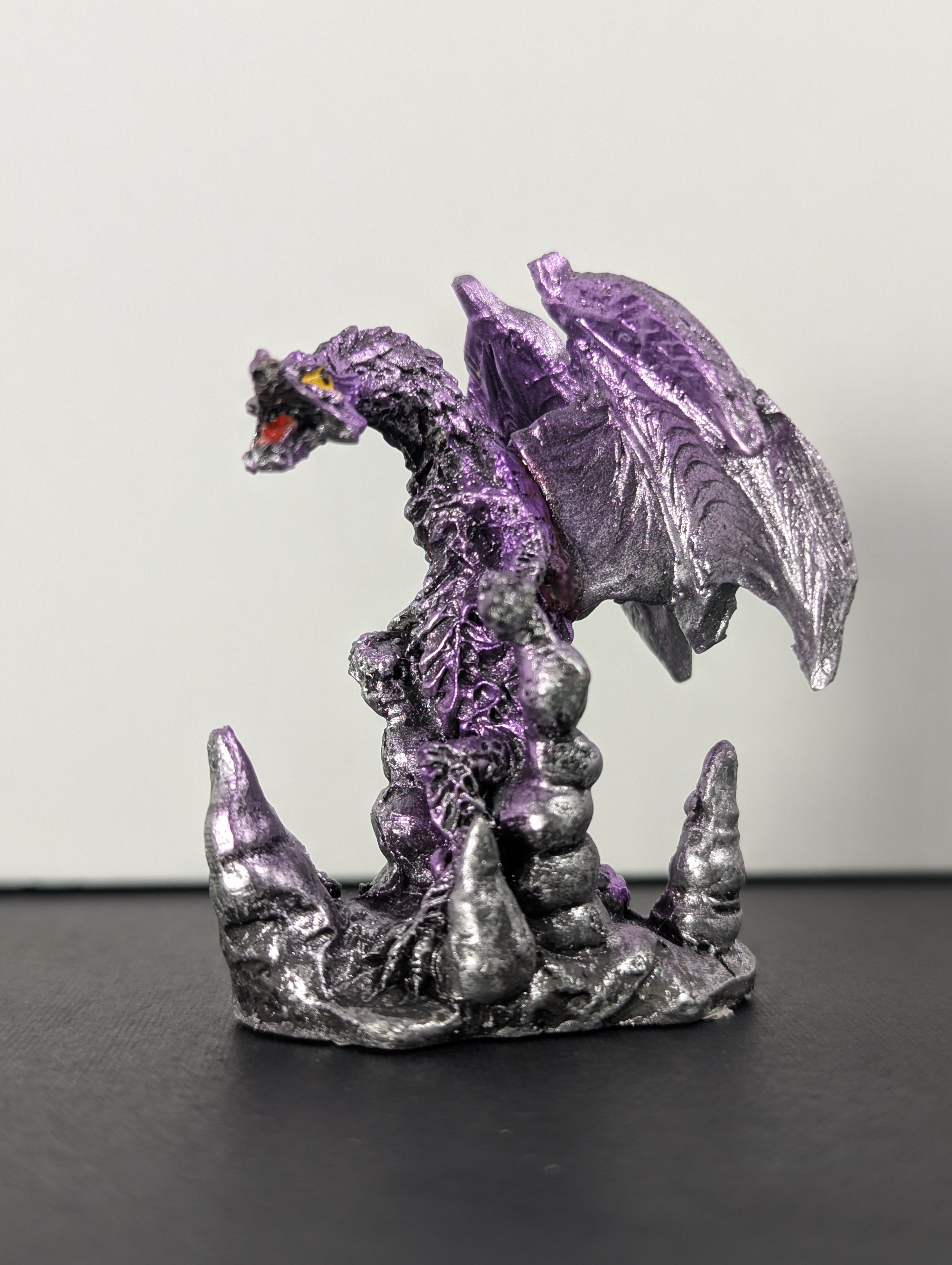 Mini Metallic Dragon Figurines — Assorted Colours