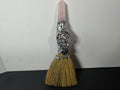 Rose Quartz Raven Altar Besom – Decorative Wiccan Broom