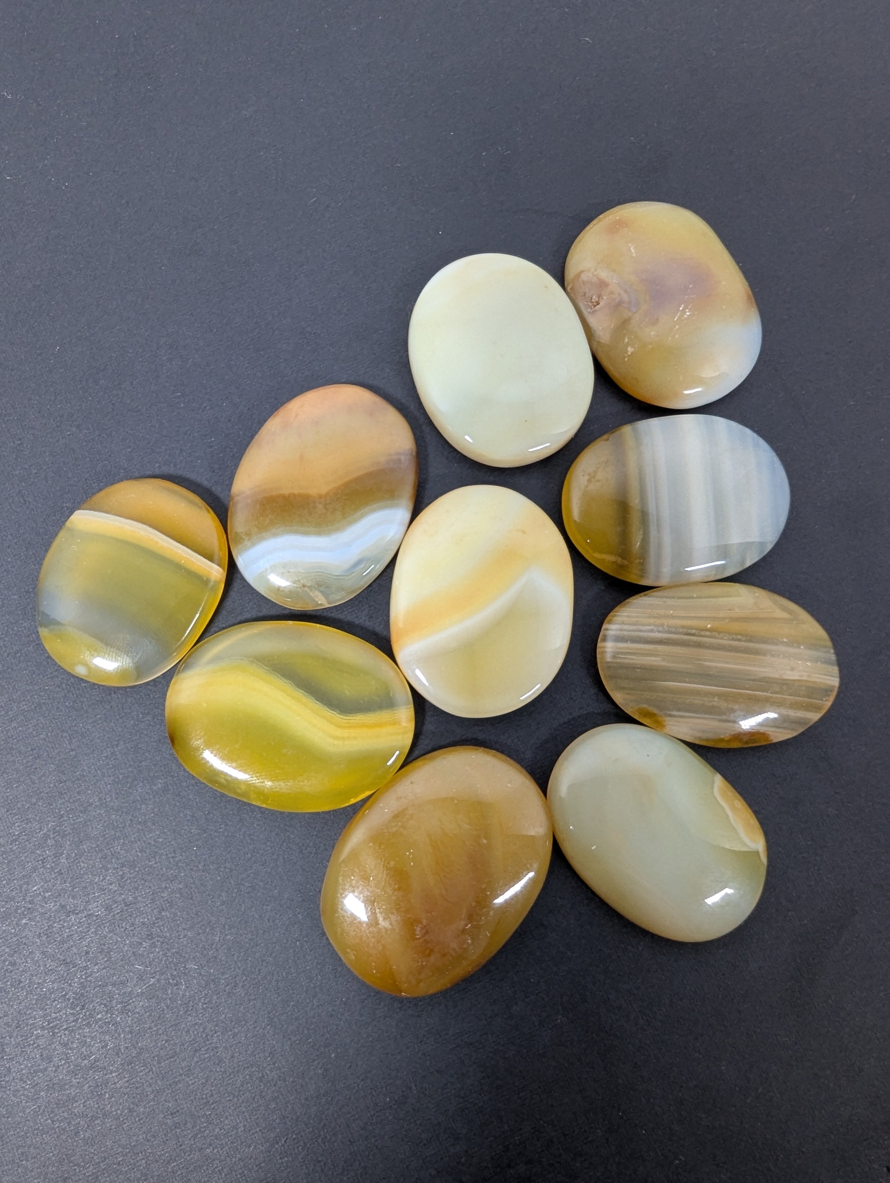 Yellow Onyx Worry Stone