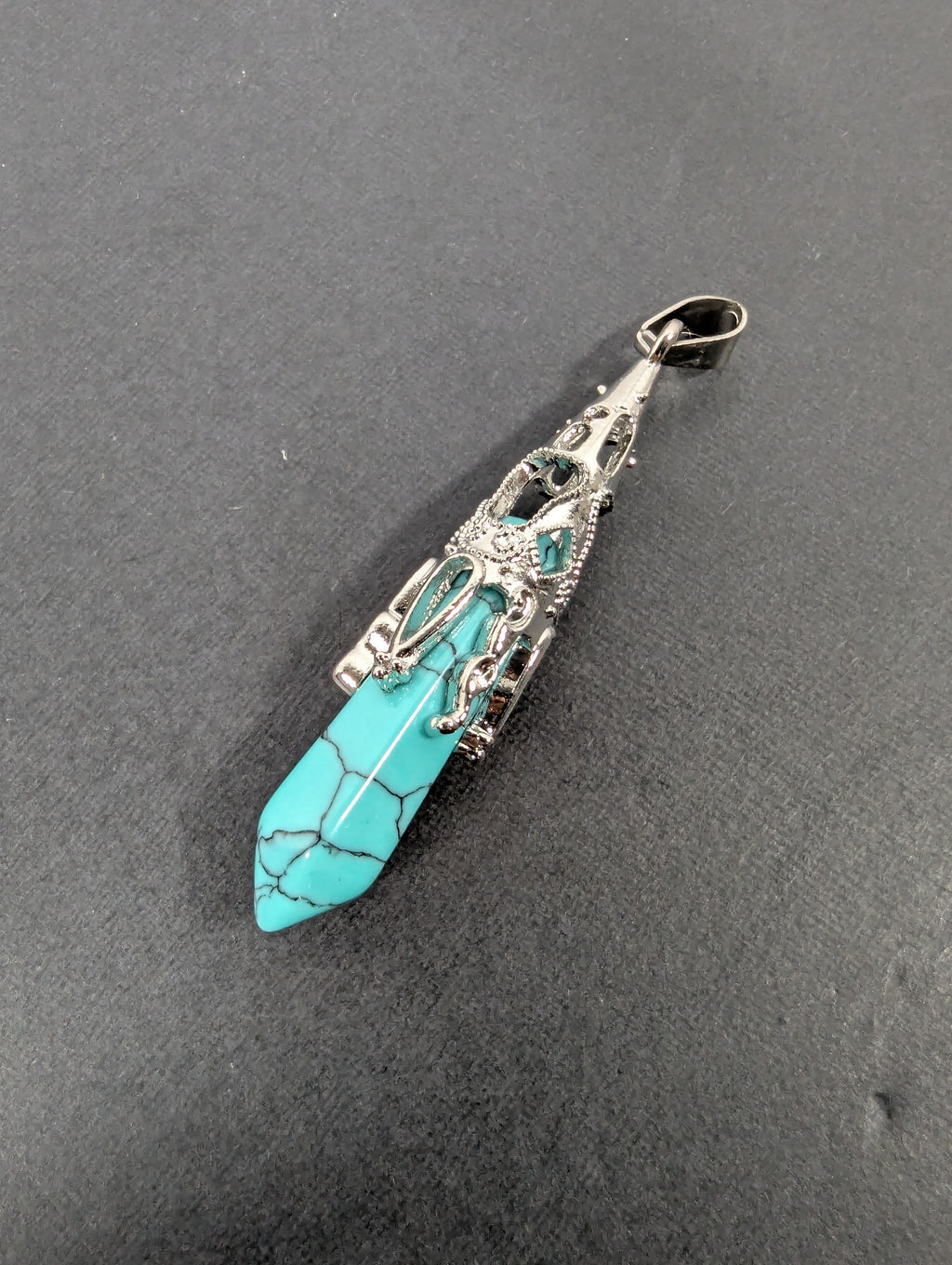 Turquoise-Style Pendulum Pendant