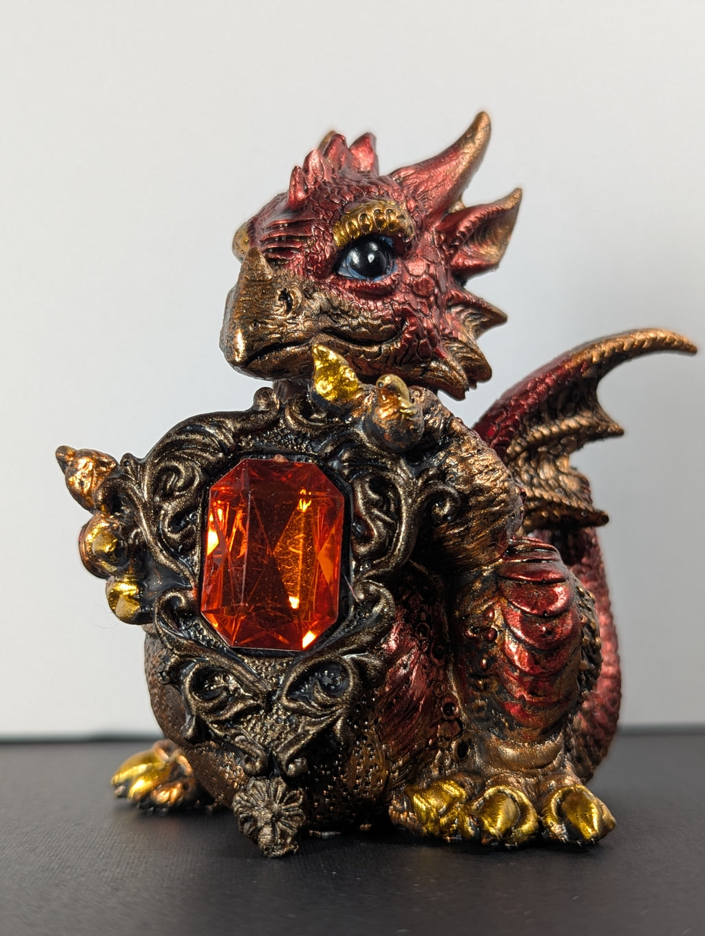 Red Jewel Dragon Figurine