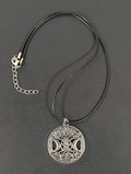 Gothic Triple Moon Pentagram Necklace