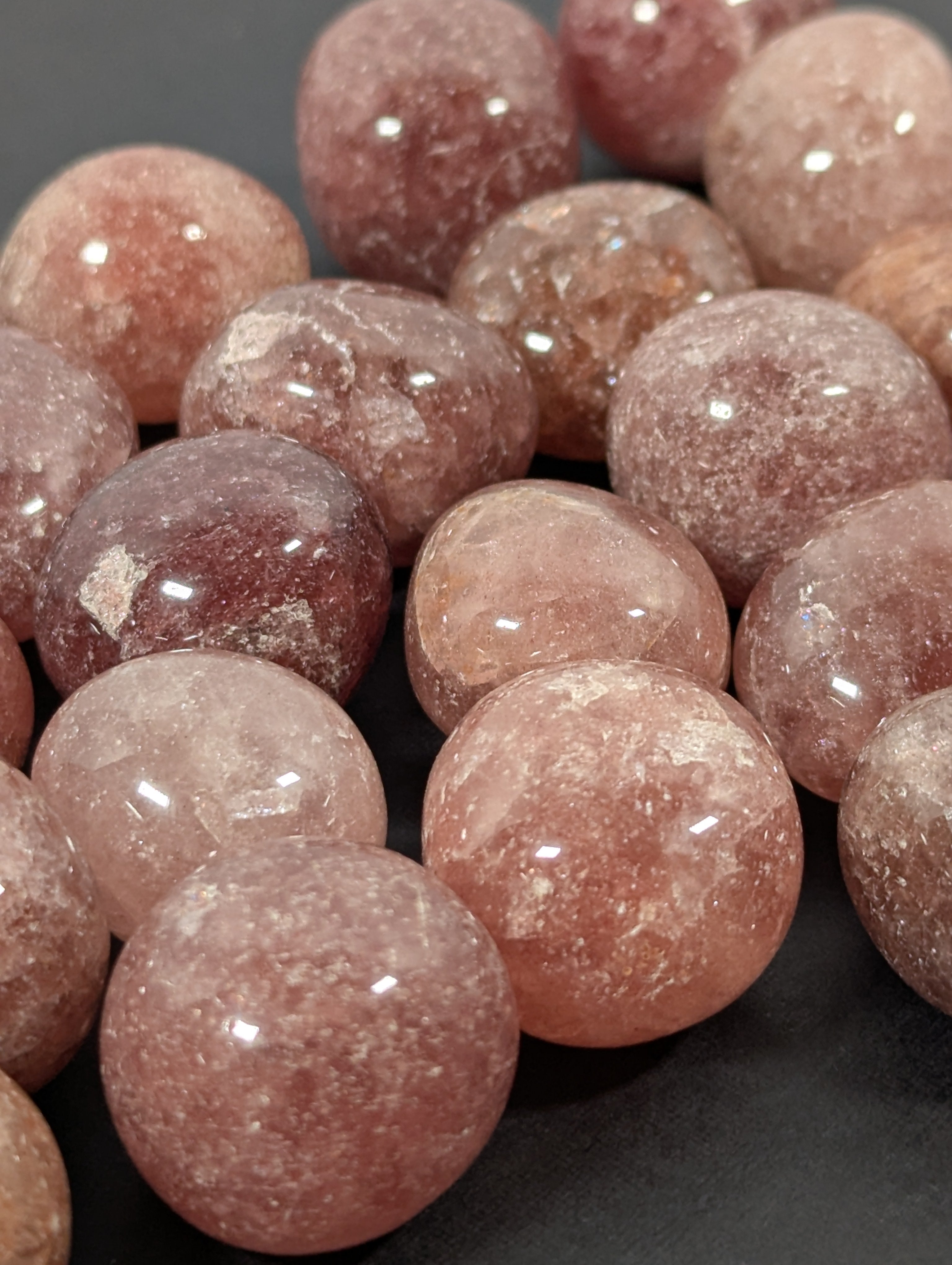 Strawberry Quartz Tumbled Stones LG