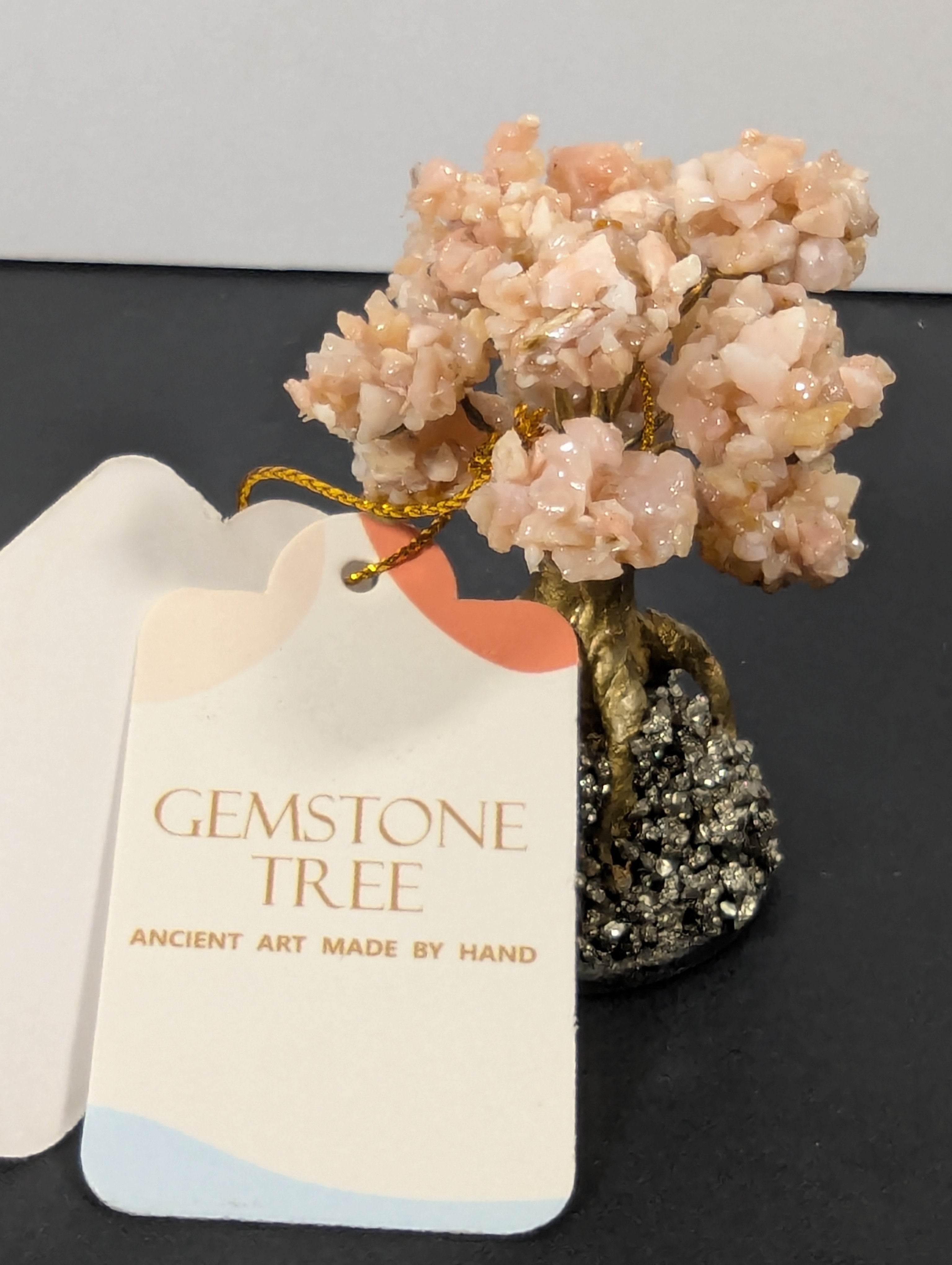 Pink Opal Gemstone Tree