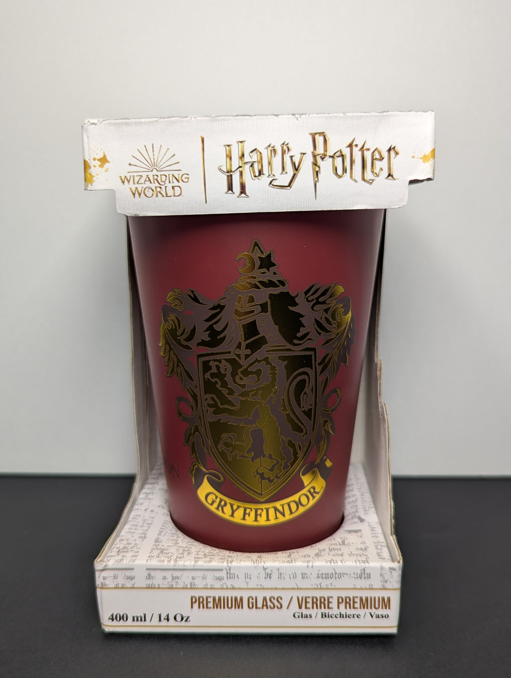 Harry Potter Gryffindor Premium Glass Tumbler