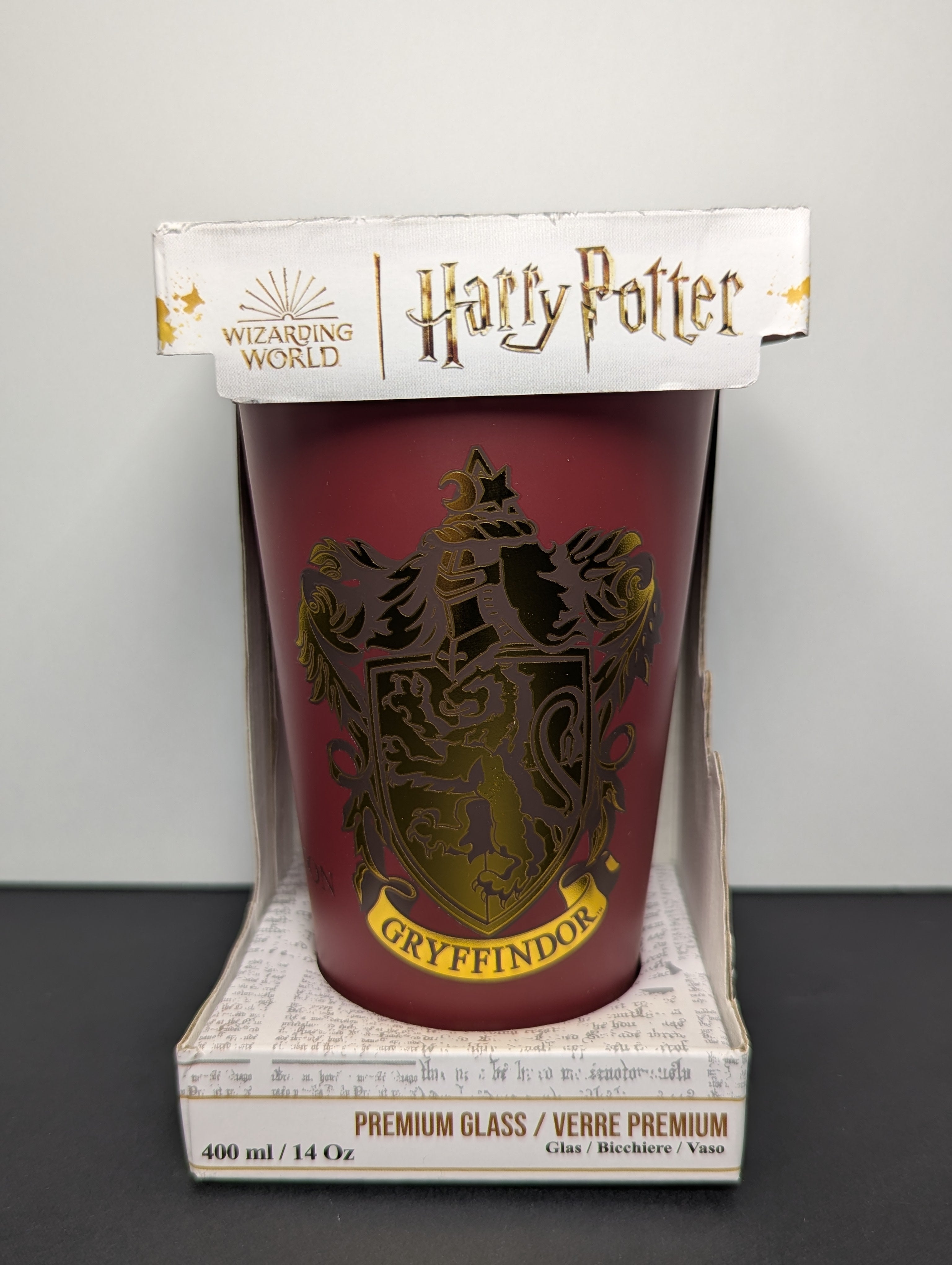Harry Potter Gryffindor Premium Glass Tumbler