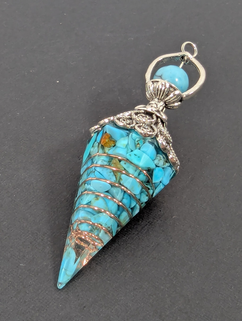 Turquoise-Style Pendulum Pendant