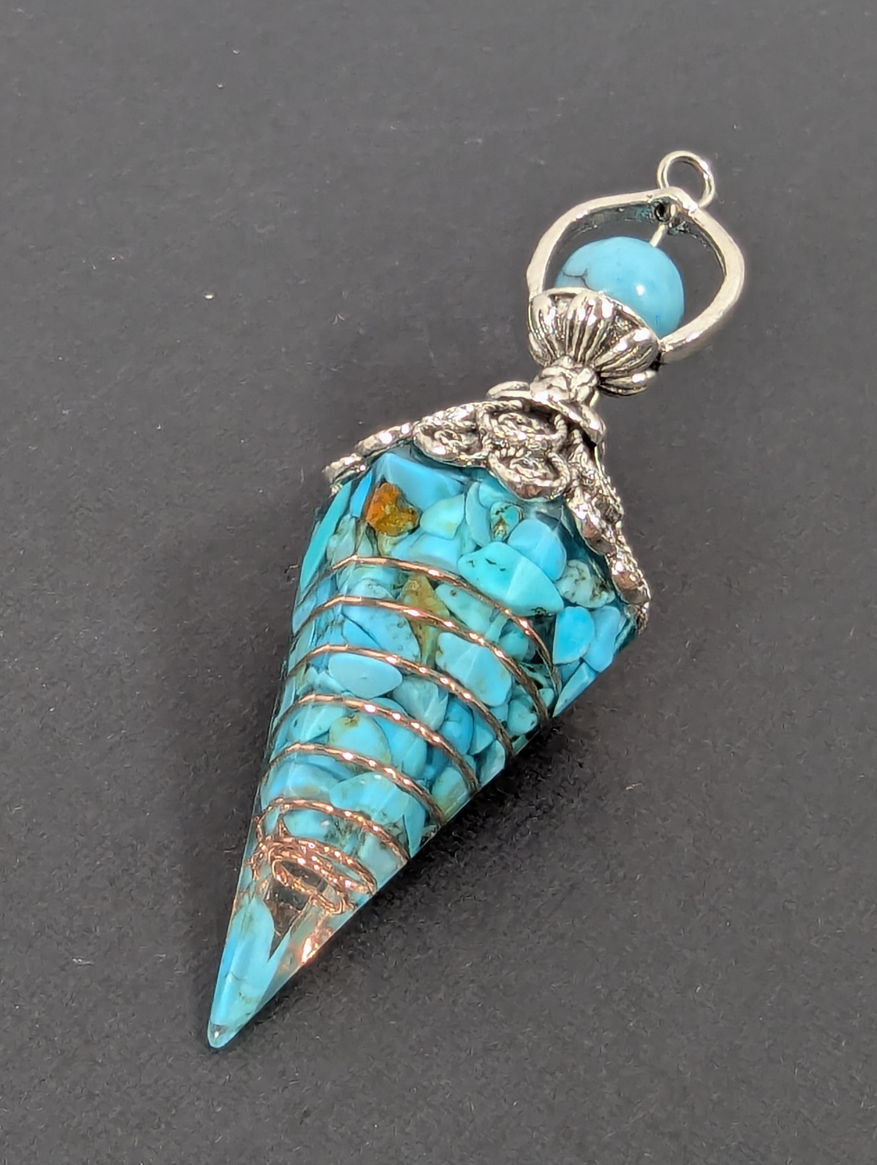 Turquoise-Style Pendulum Pendant