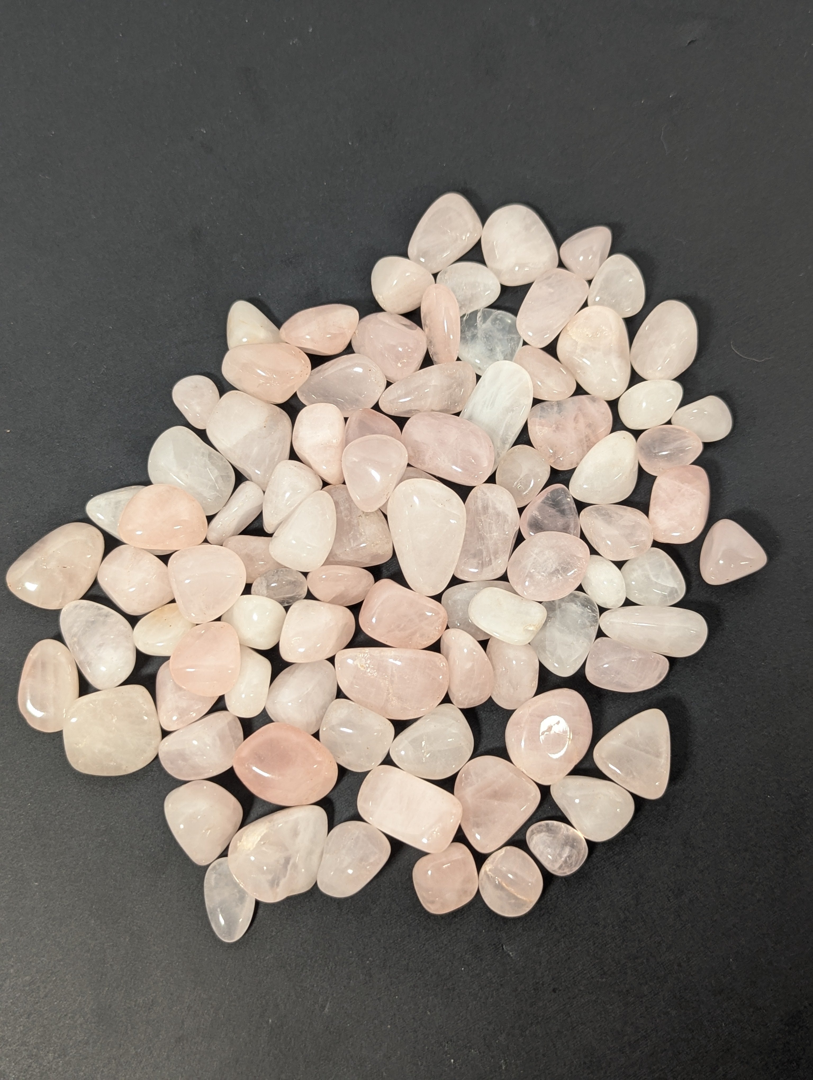 Rose Quartz Tumbled Stone — A Quality Brazil