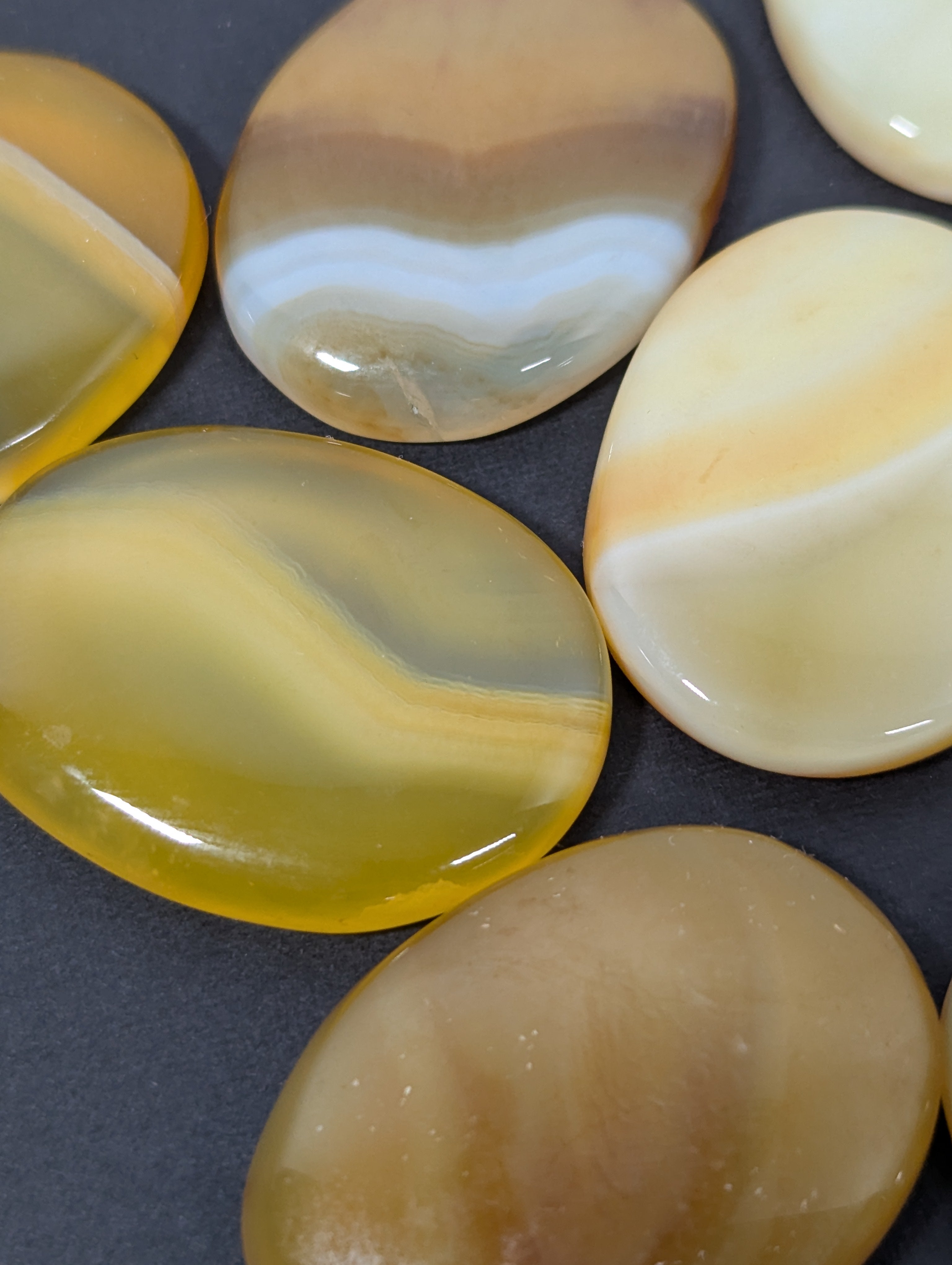 Yellow Onyx Worry Stone