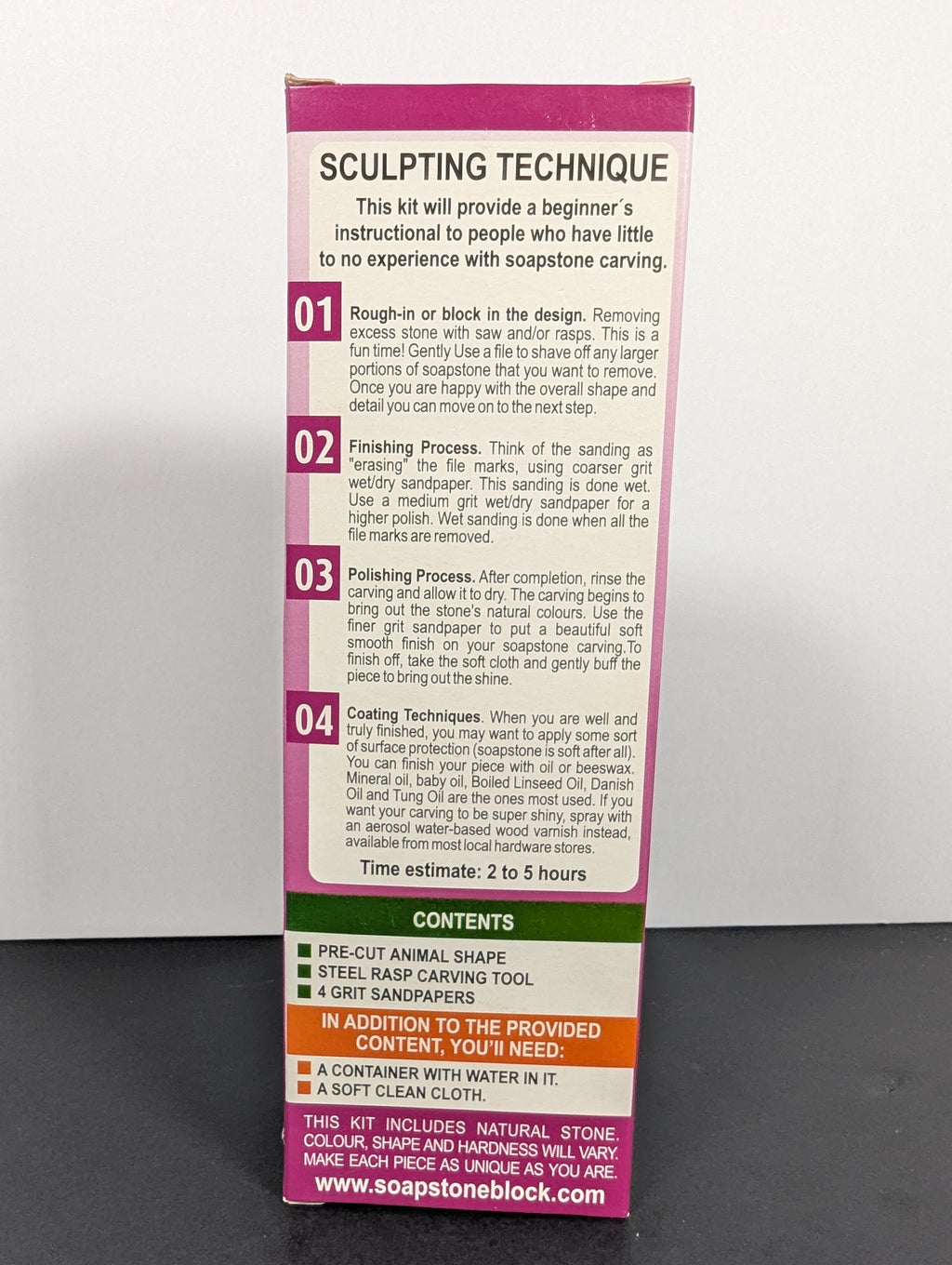 Soapstone Starter Carving Kit Cat