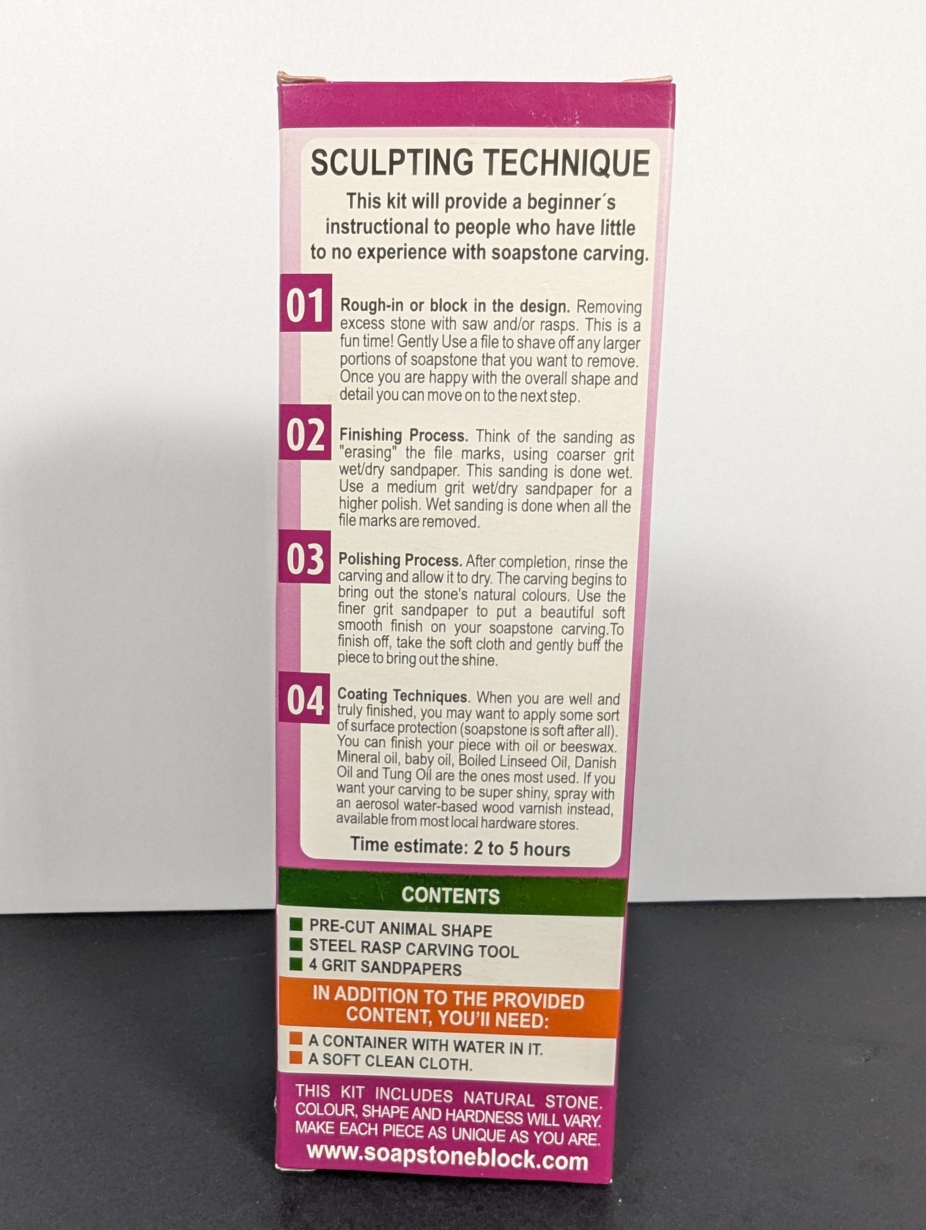 Soapstone Starter Carving Kit Cat