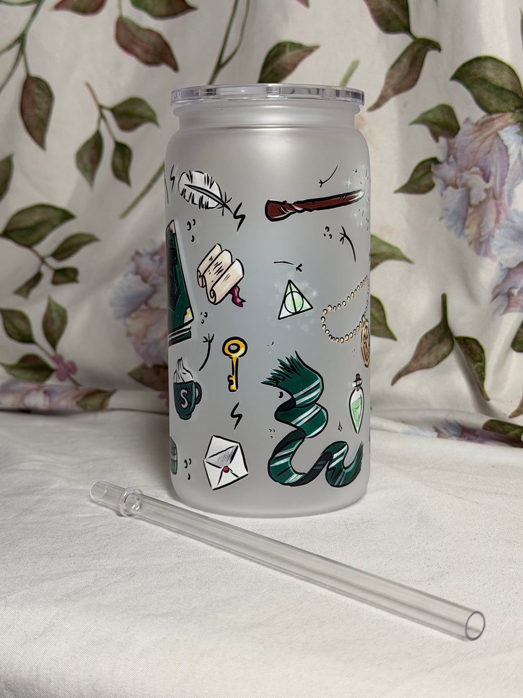 Serpent House Plastic Tumbler with Lid and Straw