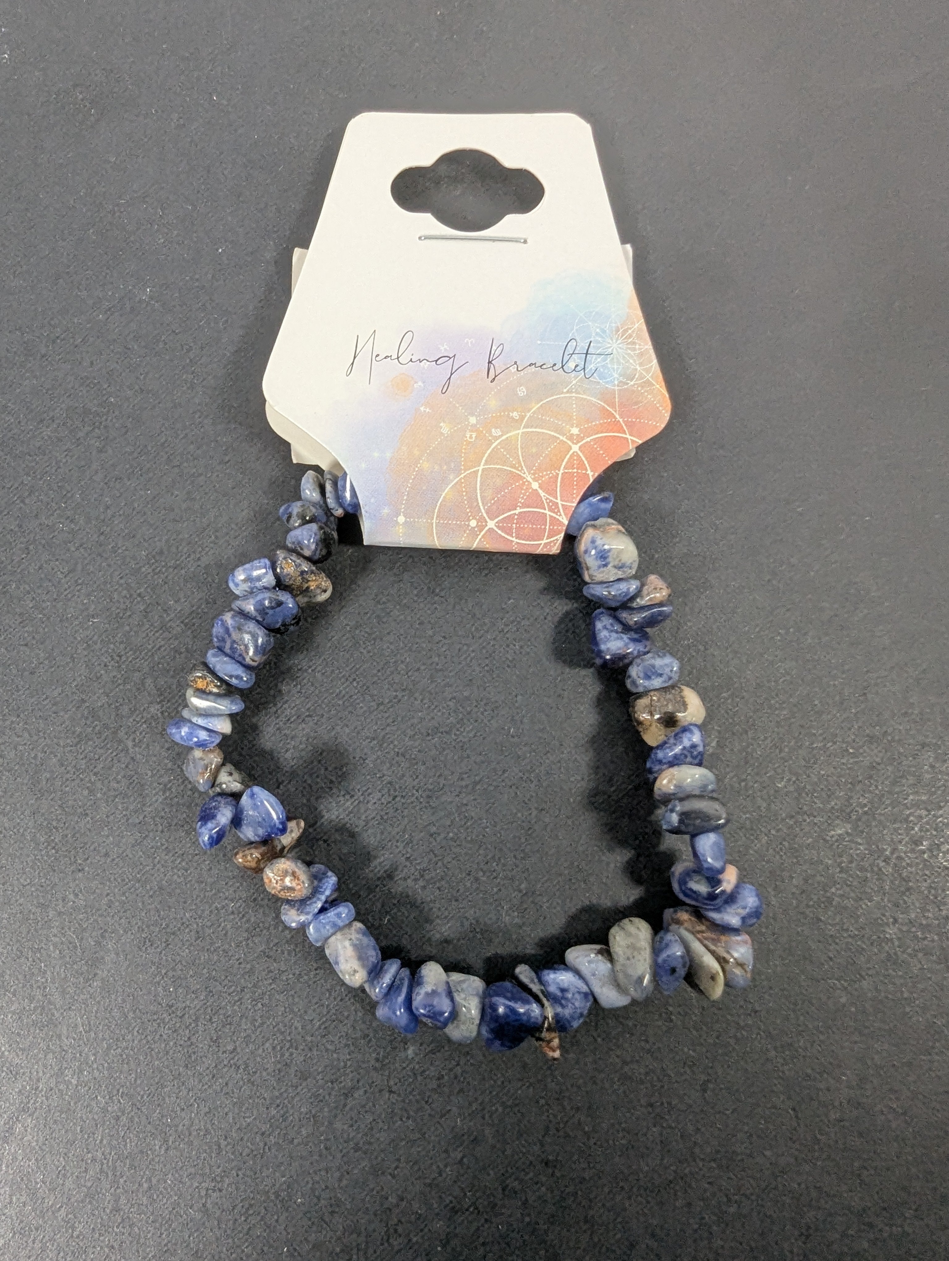 Sodalite Chip Healing Bead Bracelet