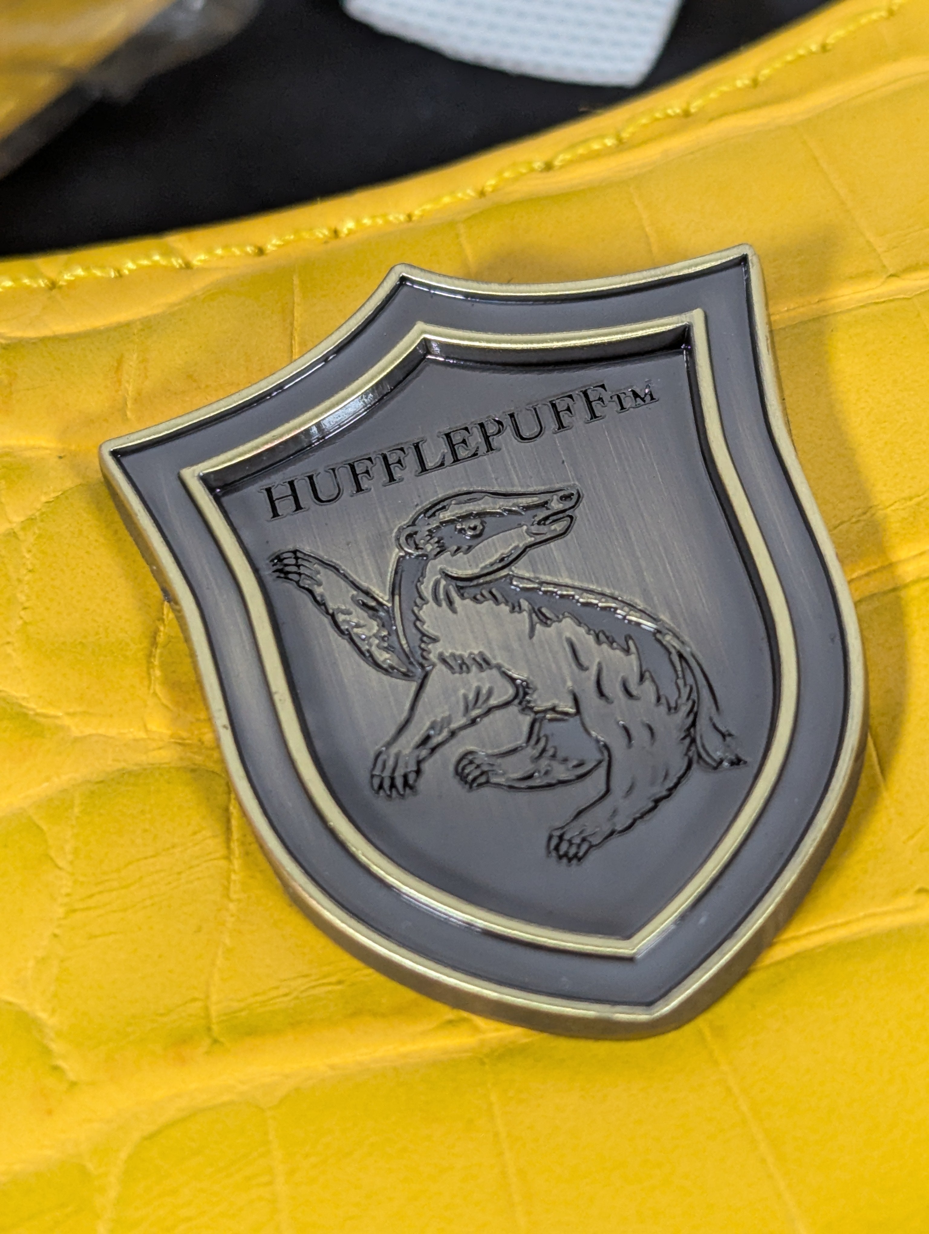 Harry Potter Hufflepuff Yellow Croc-Style Purse