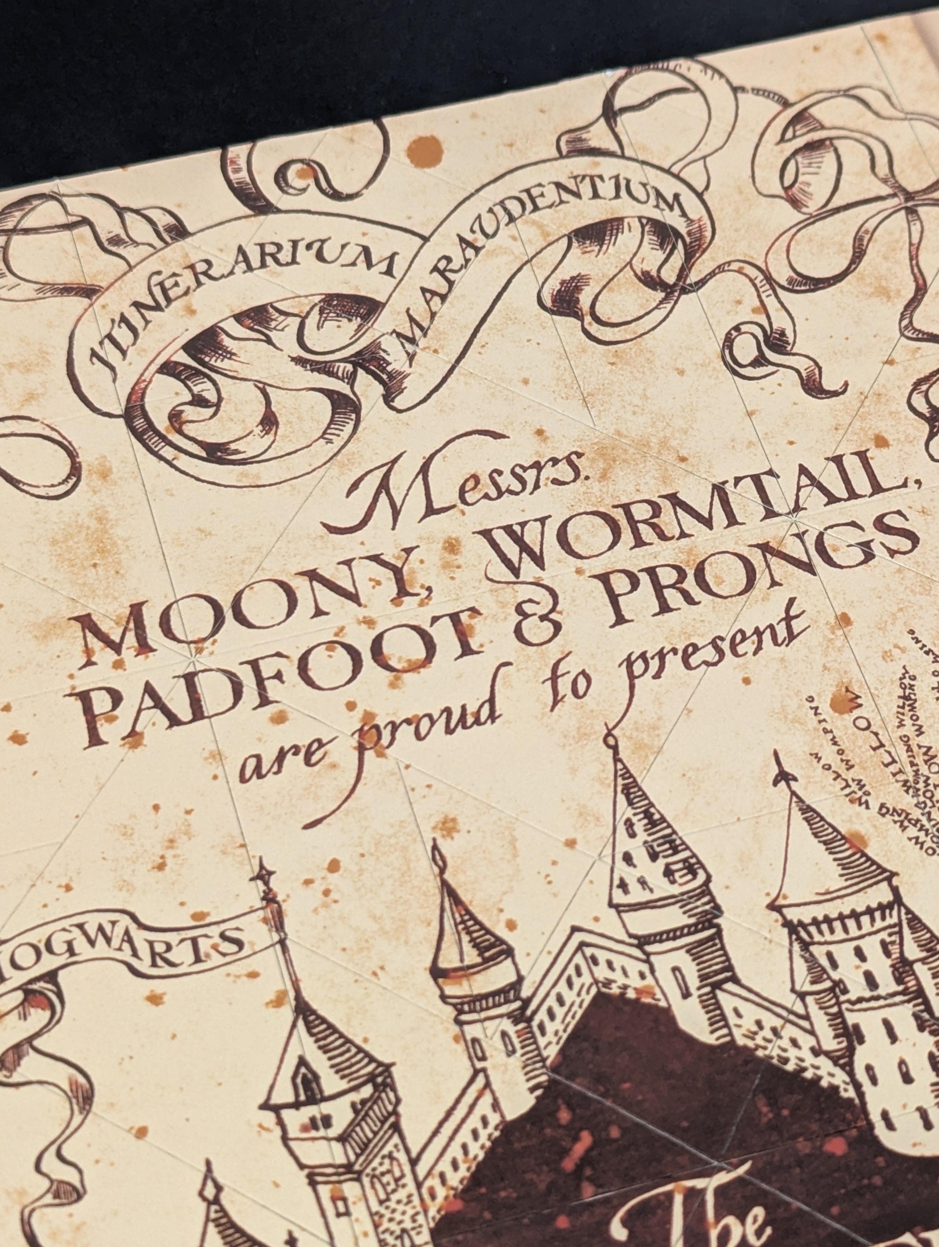 Harry Potter The Marauder’s Map Magnetic Fridge Jigsaw Puzzle - 100 Pieces