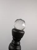 Crystal Crown African Mahogany Handcrafted Decorative Wand