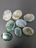 Green Tree Agate Worry Stone