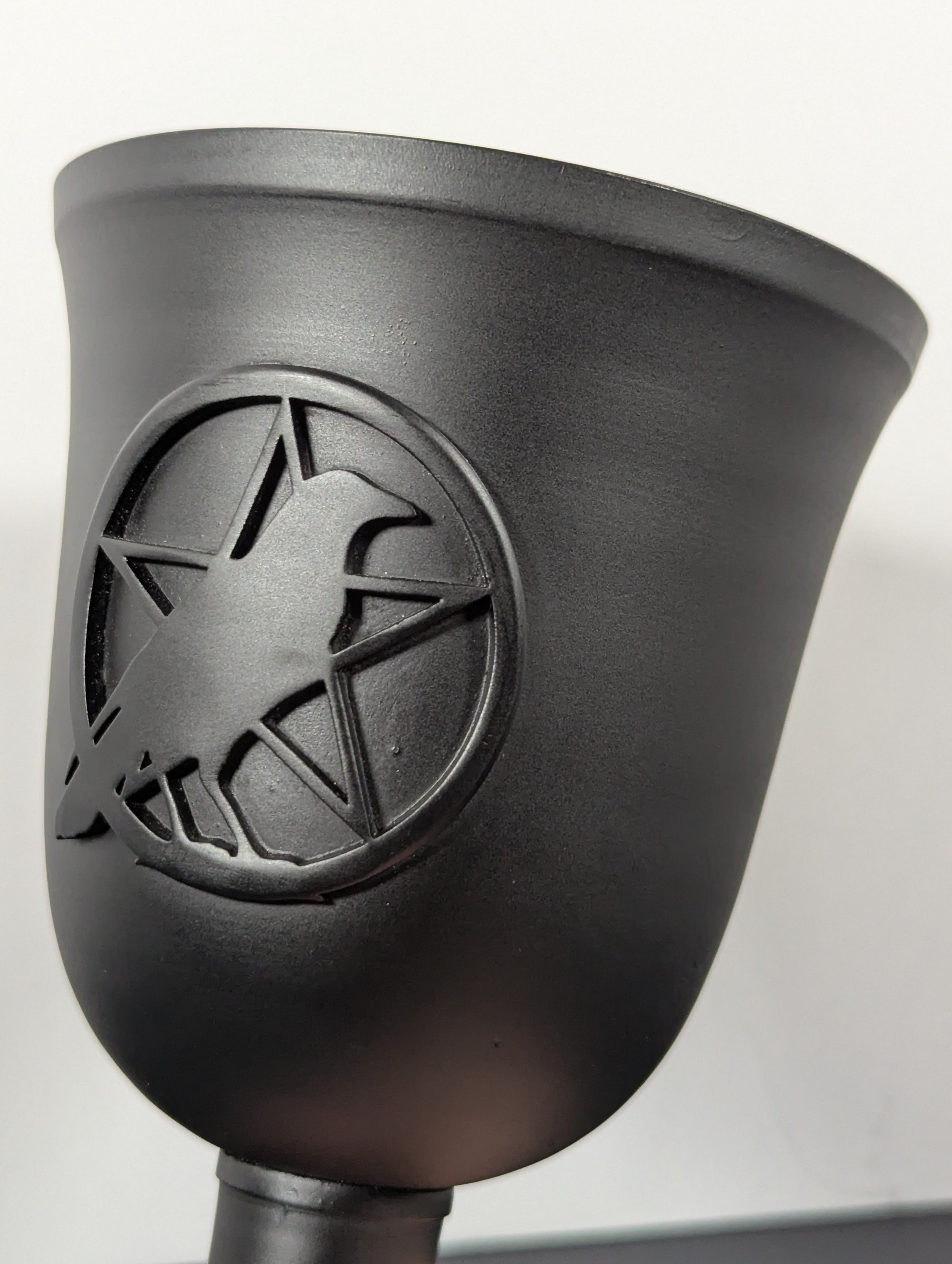 Cast Iron Raven Pentacle Chalice – Food Grade – 7.5”