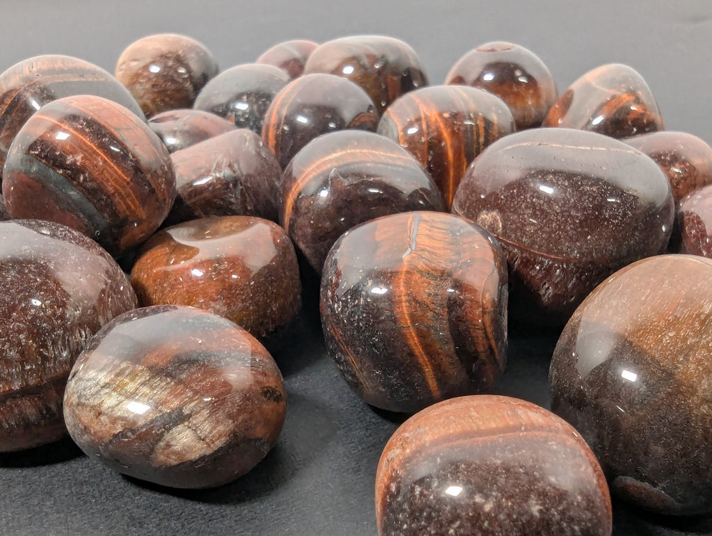 Red Tiger Eye Tumbled Stone — India