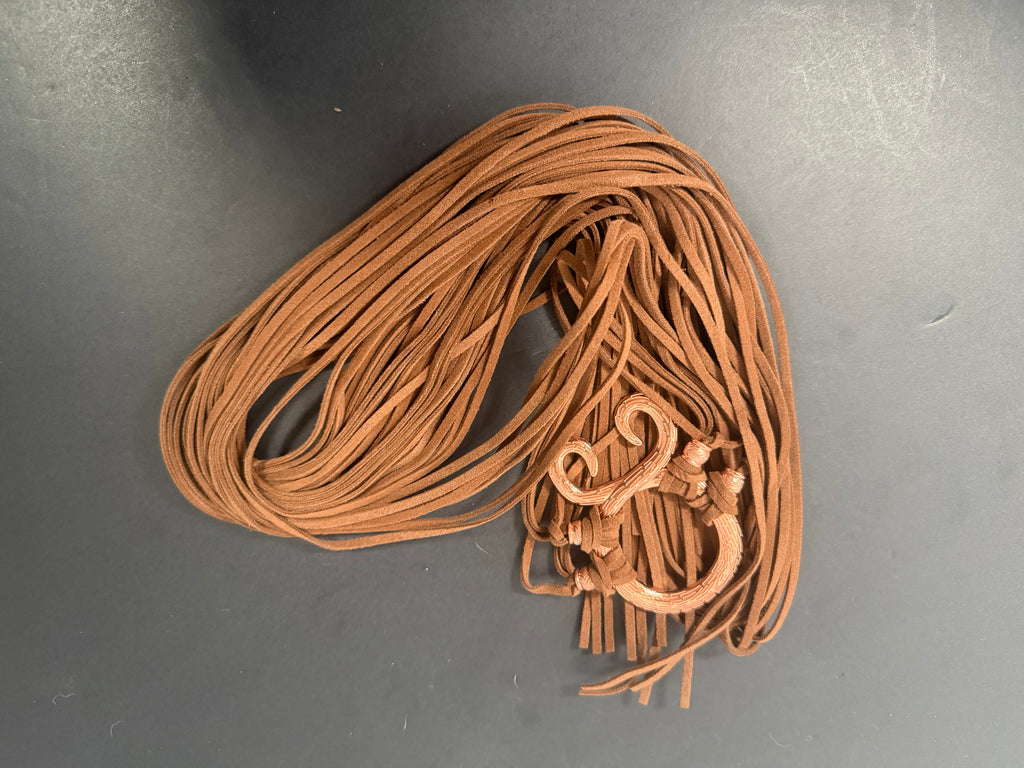 Brown Medieval Ring Belt with Fringe