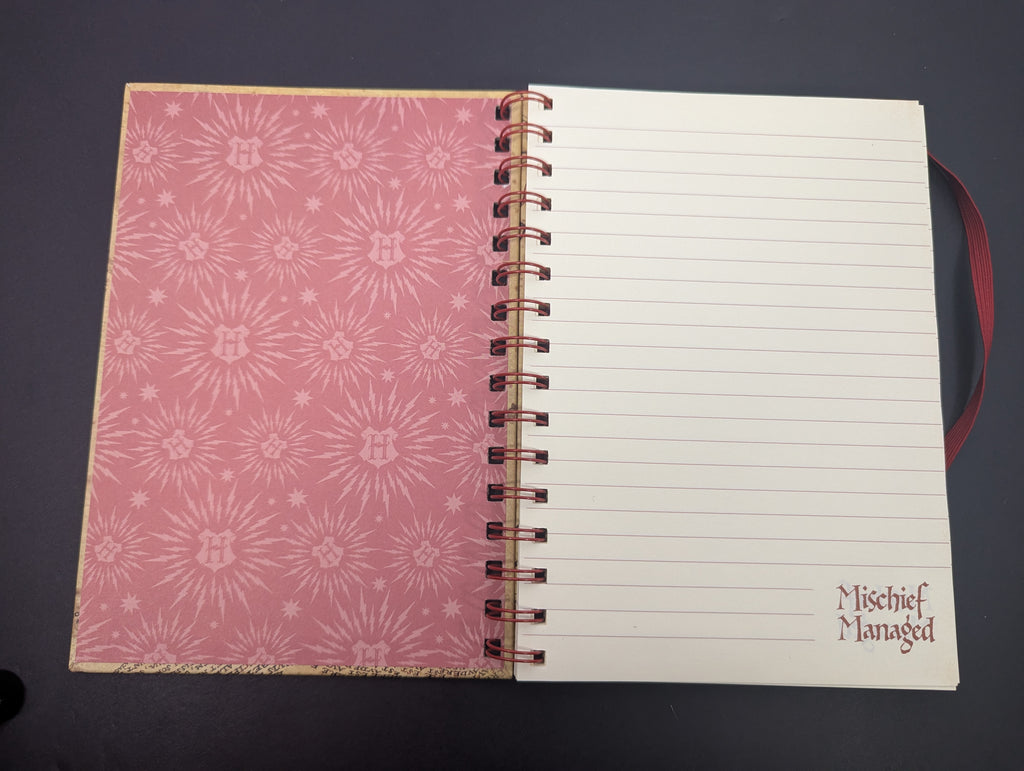 Harry Potter Marauder’s Map Spiral Notebook