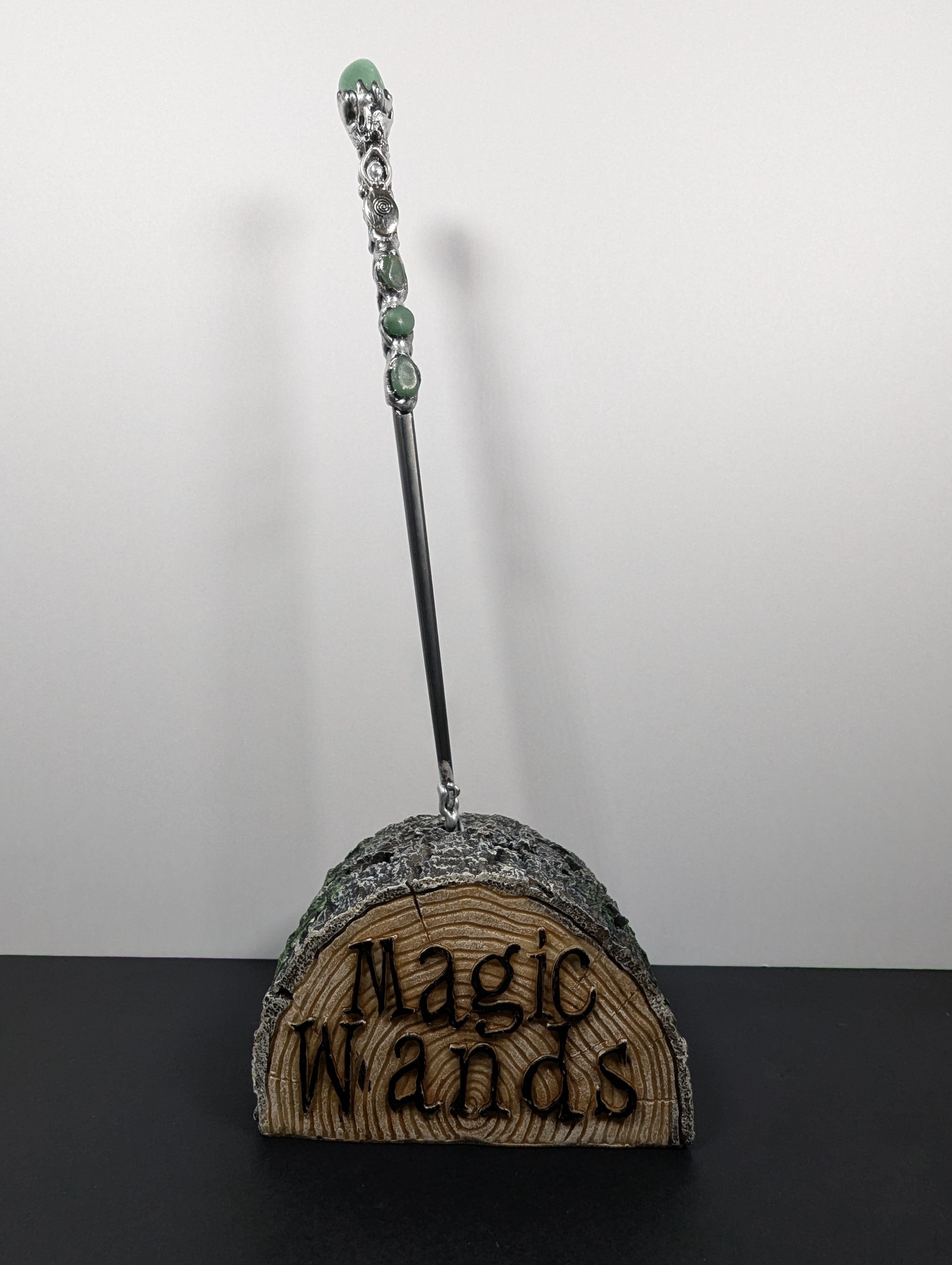 Deluxe Spiral Goddess & Green Aventurine Decorative Wand