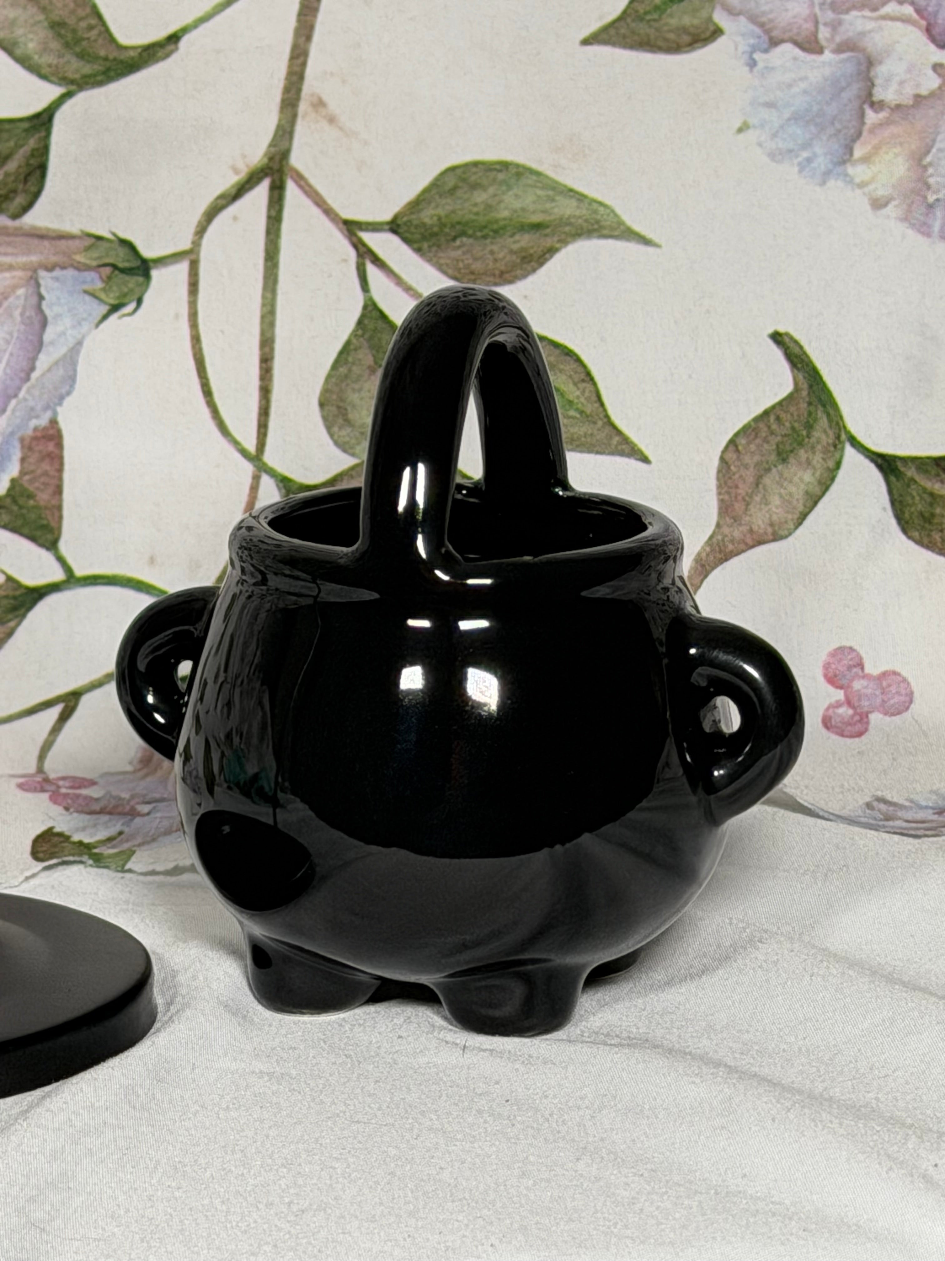 Black Cauldron Ceramic Wax & Oil Warmer