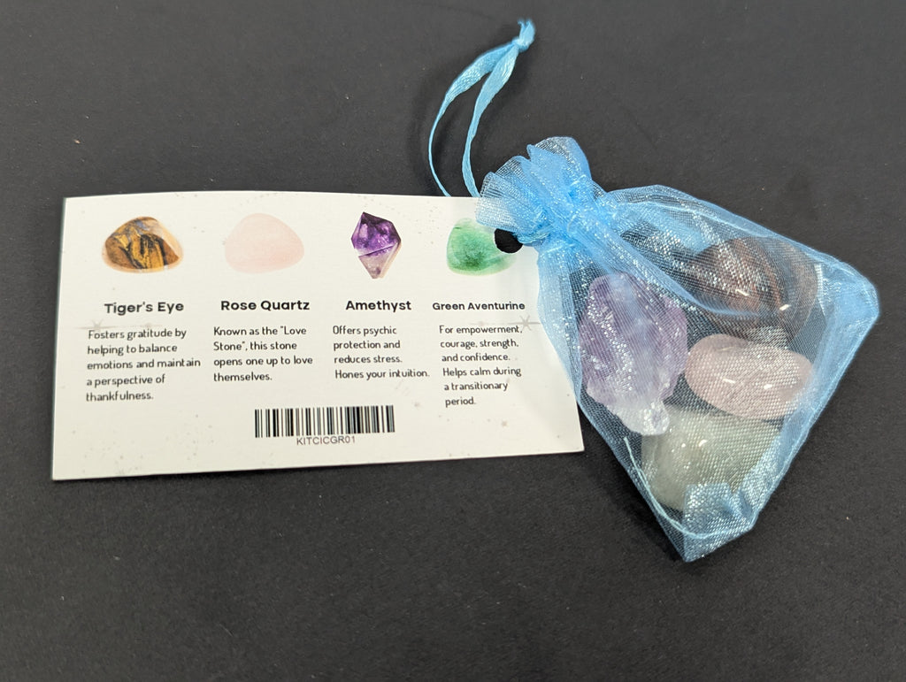 Crystal Collection for Gratitude Tumbled Stone Set
