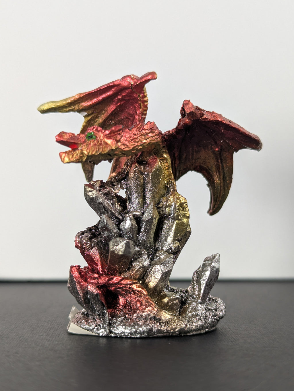 Mini Metallic Dragon Figurines — Assorted Colours