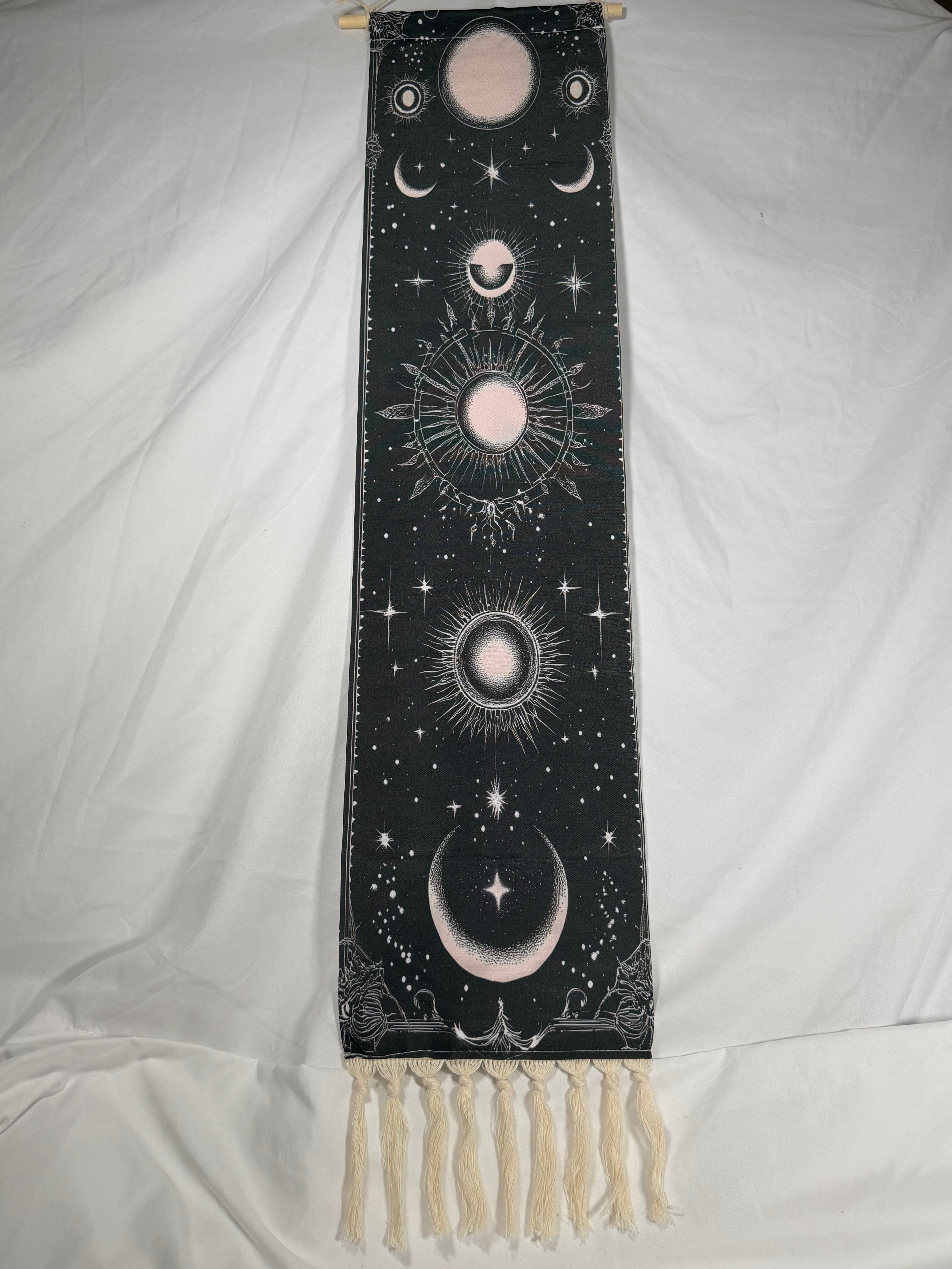 Moon Phase Celestial Wall Tapestry