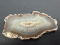Natural Agate Slice with Druzy Pocket