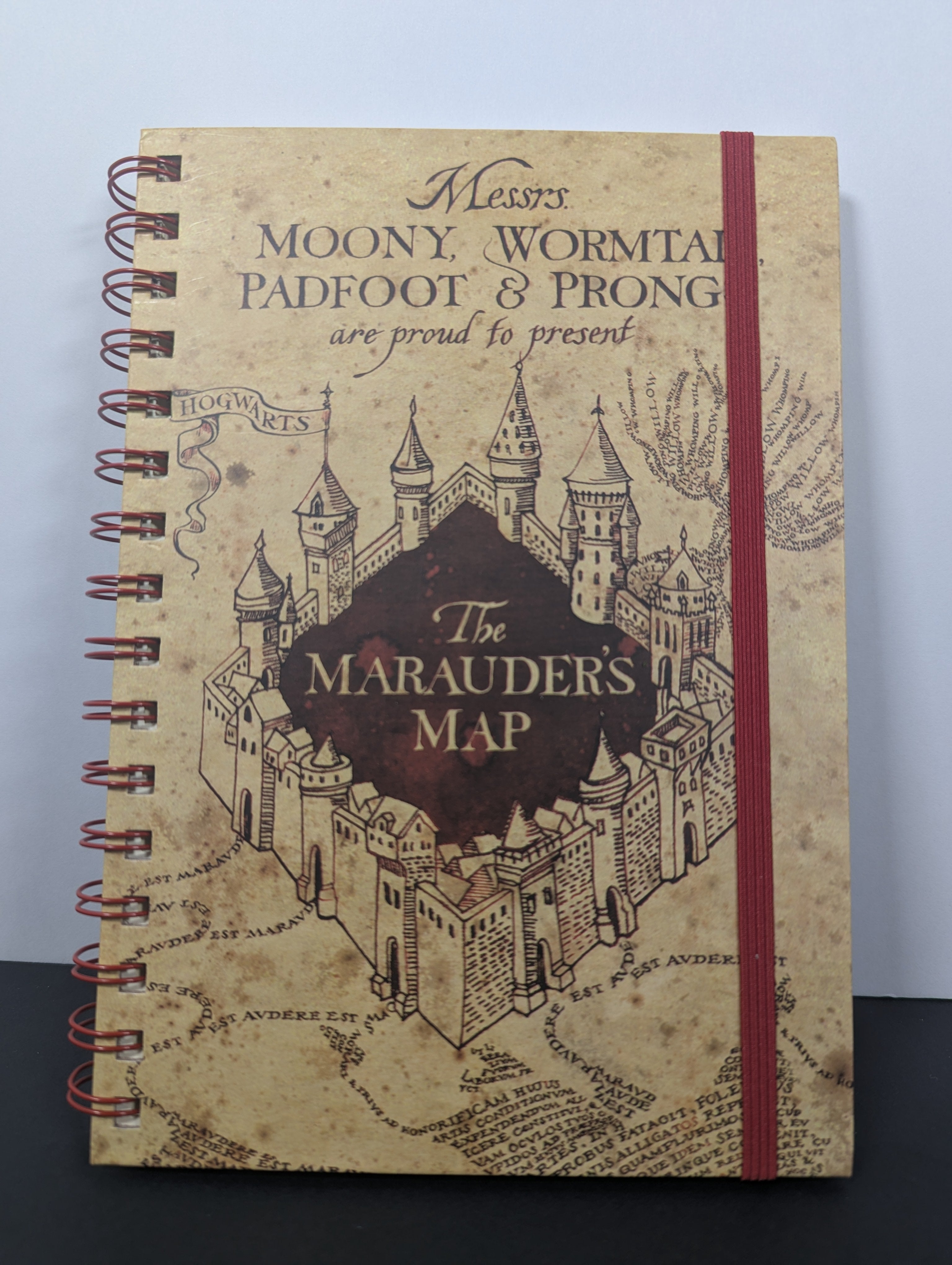 Harry Potter Marauder’s Map Spiral Notebook