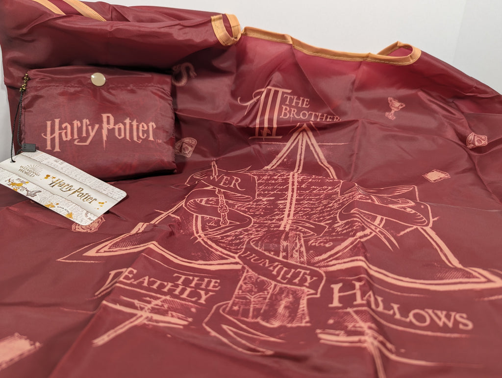 Official Harry Potter Deathly Hallows Foldable Tote Bag