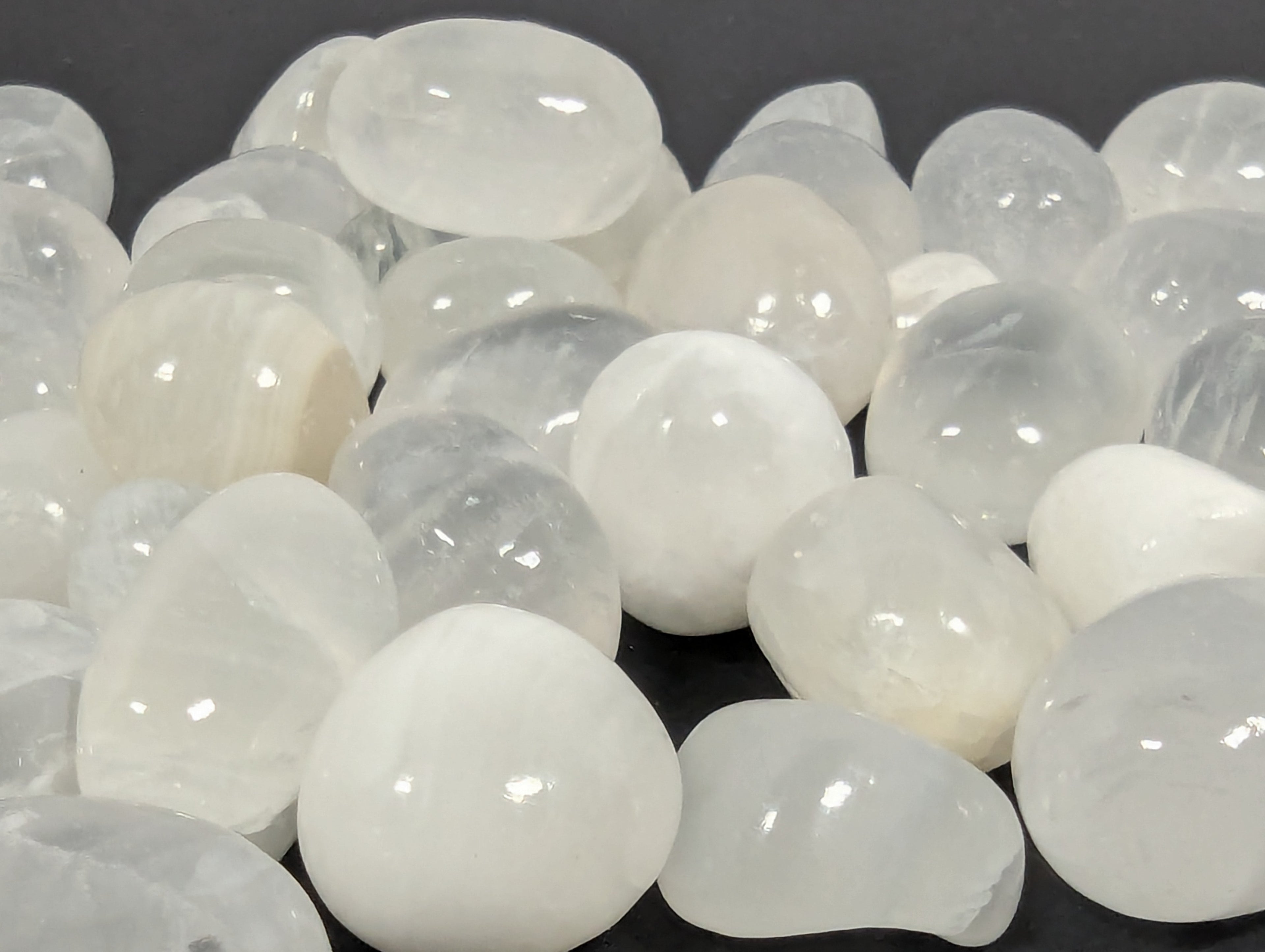 White Aragonite Tumbled Stone