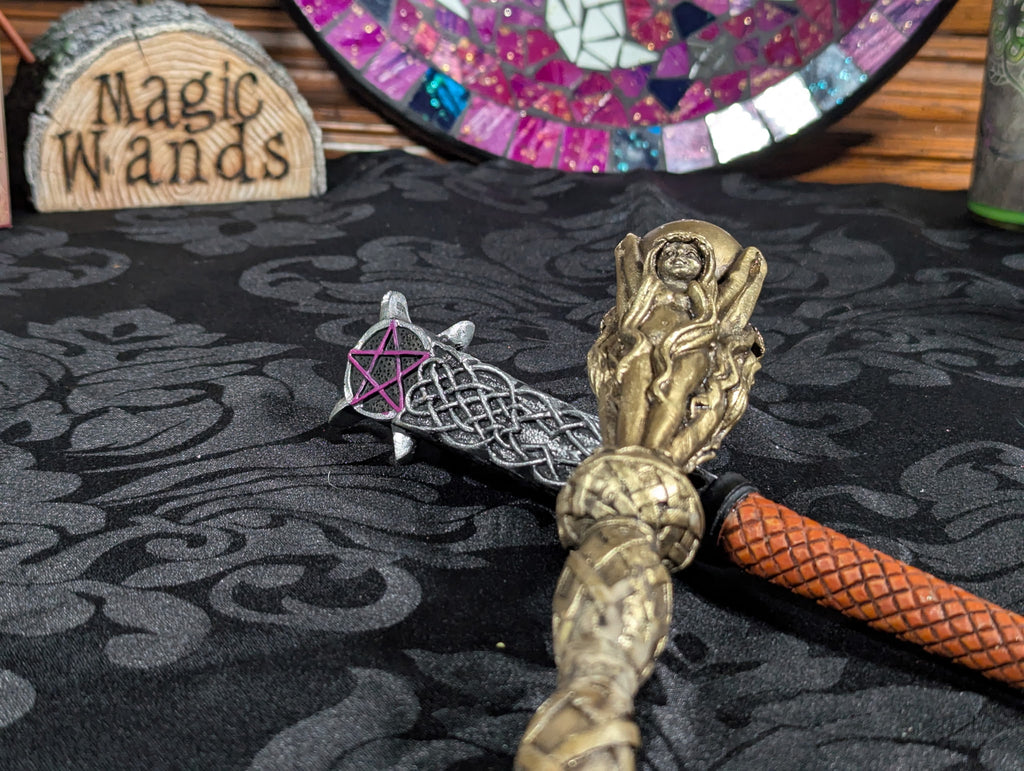 Premium Triple Goddess Mystical Decorative Wand