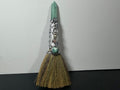 Green Aventurine Spiral Goddess Altar Besom – Decorative Wiccan Broom