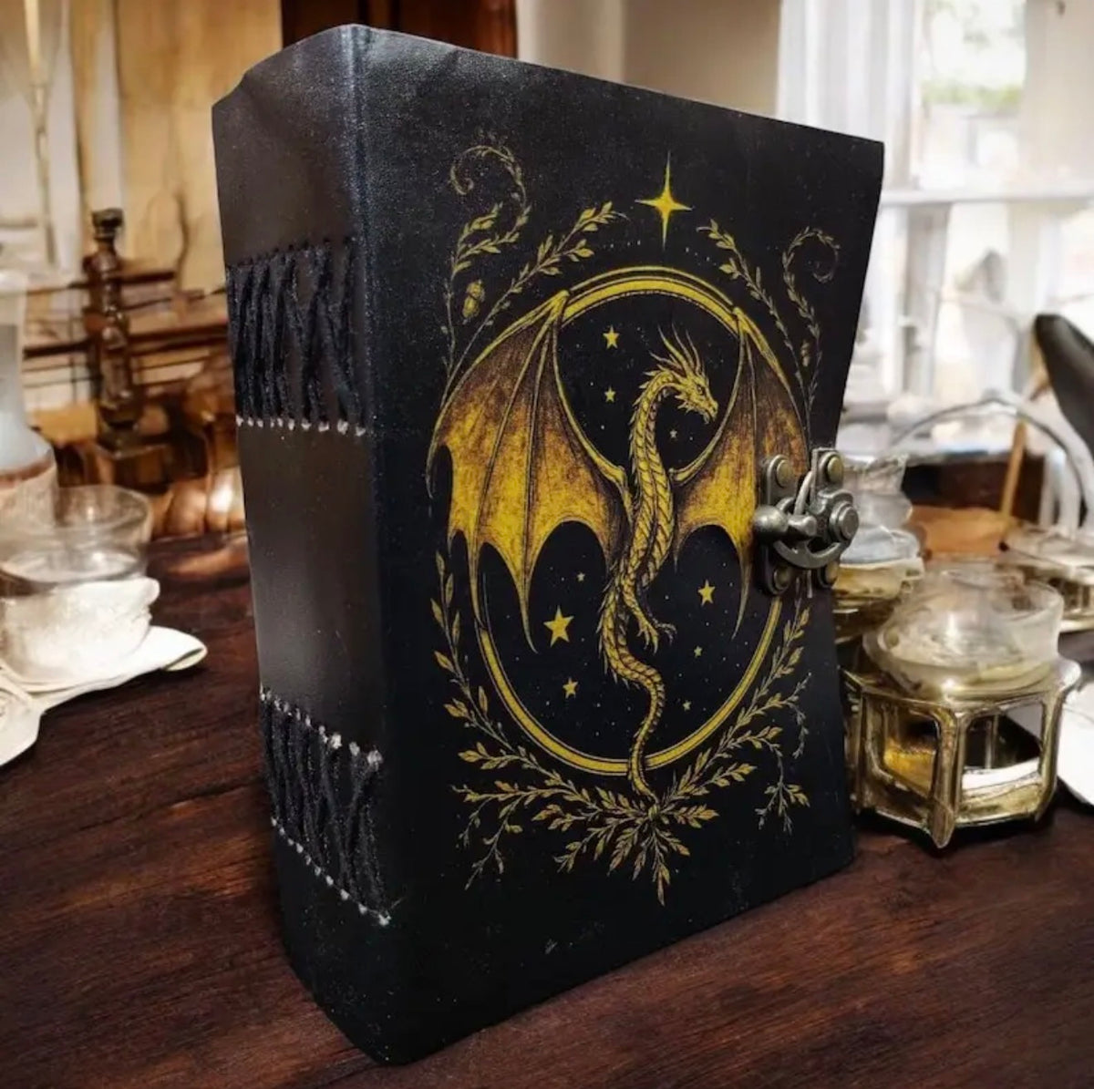 Dragon Leather Grimoire – 200 Page Handmade Journal
