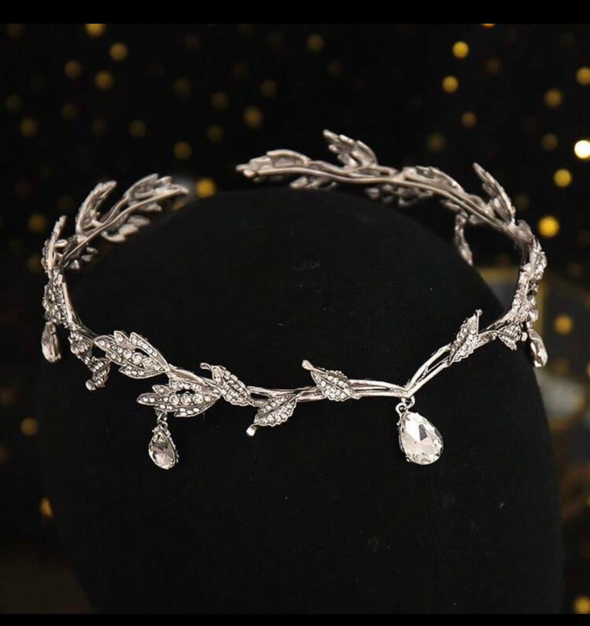 Crystal Leaf Fairy Crown Headband