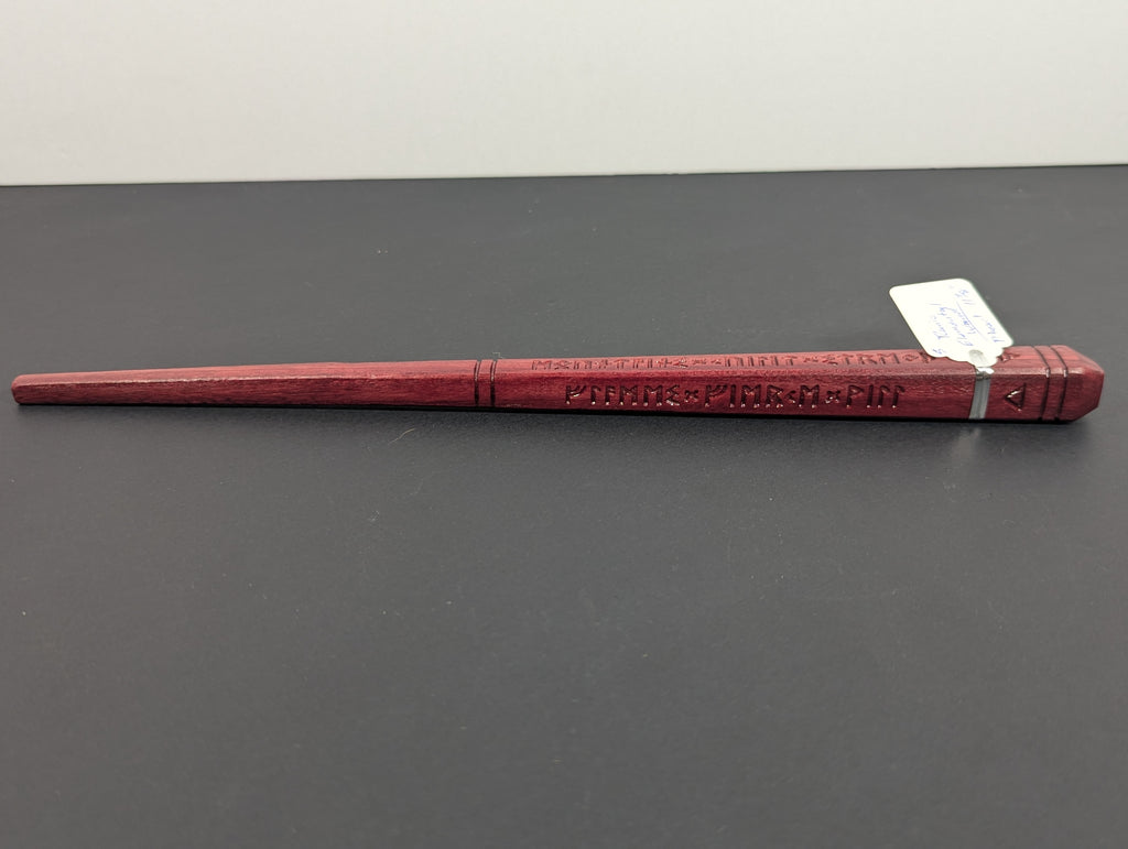 Runic Elemental Purpleheart Handcrafted Decorative Wand