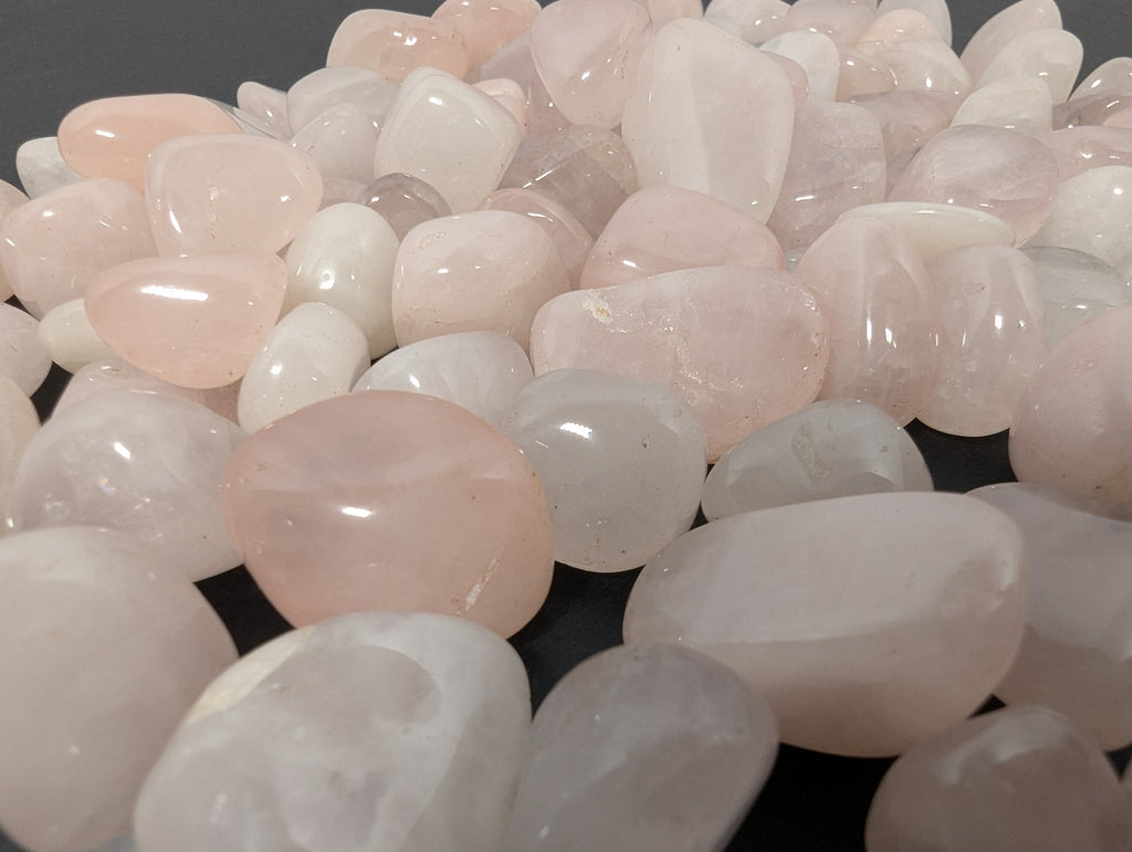 Rose Quartz Tumbled Stone — A Quality Brazil